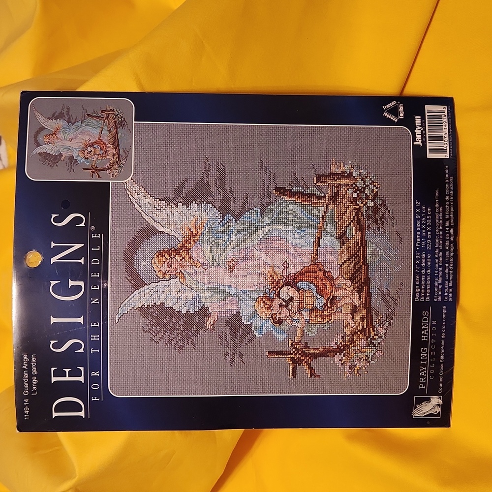 Designs, Praying Hands Collection, Guardian Angel Counted Cross-stitch kit.